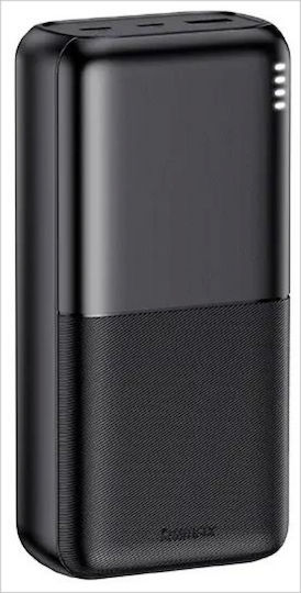 Remax RPP-177 Power Bank 30000mAh with USB-A Port and 2 USB-C Ports Black