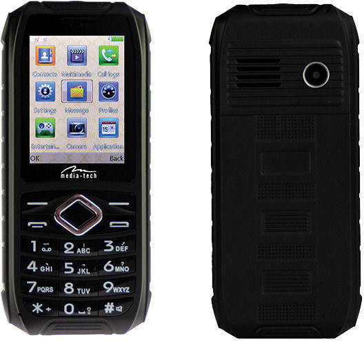 Media-Tech Storm Extreme MT848 Dual SIM Mobile with Buttons Black