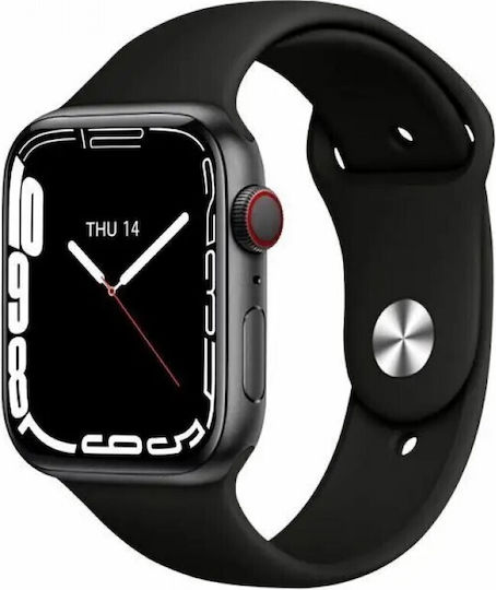 M9 Pro 49mm Smartwatch with Heart Rate Monitor (Black)