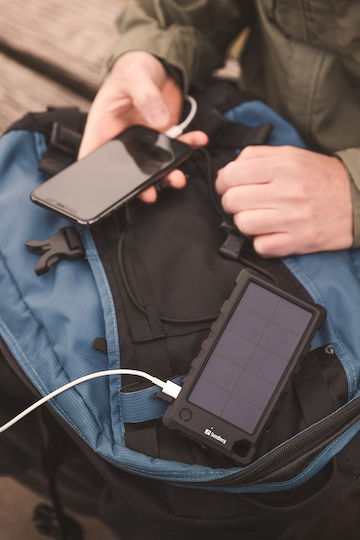 Sandberg Outdoor Solar Power Bank 10000mAh with USB-A Port and USB-C Port Black vue 2