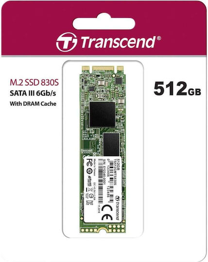 Transcend 830S SSD 512GB M.2 Type with SATA III Connection view 2