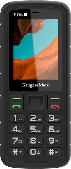 Kruger & Matz Iron 4 Dual SIM Resistant Mobile with Buttons Black view 2