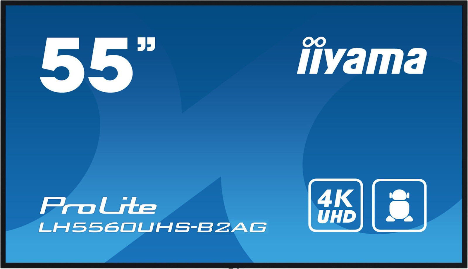 Iiyama LH5560UHS-B2AG VA Monitor 55" 4K 3840x2160 with Response Time 6.5ms GTG view 1