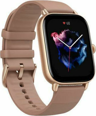 Amazfit GTS 3 Aluminium 43mm Waterproof Smartwatch with Heart Rate Monitor (Terra Rosa) view 3