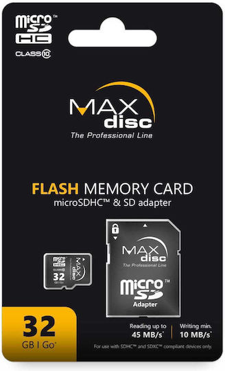 Maxdisc Micro SDHC Class 10 with Adapter view 1