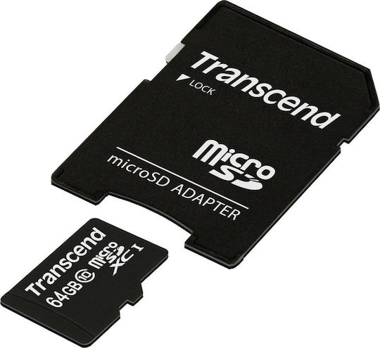 Transcend Premium 300x SDXC 64GB Class 10 UHS-I 60MB/s Memory Card with Adapter view 1