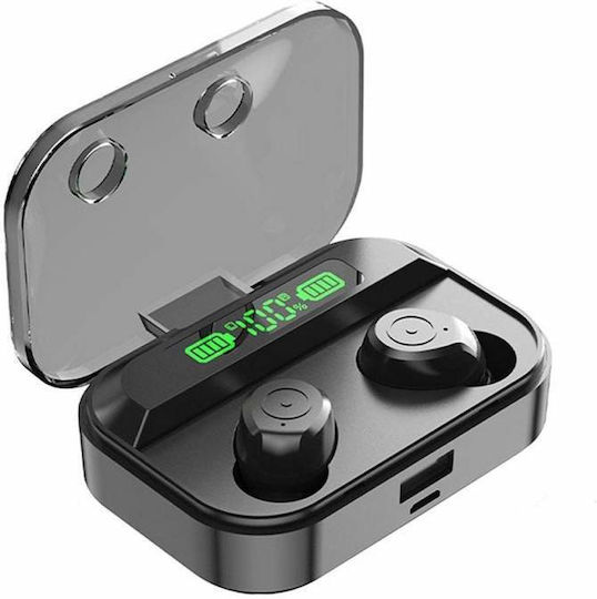T50 Earbud Bluetooth Handsfree Earphones with Sweat Resistance and Charging Case Intelligent LED Display vue 6