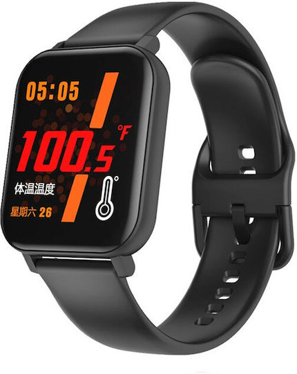 F25 Smartwatch with Heart Rate Monitor (Black)
