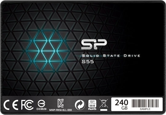 Silicon Power Slim S55 SSD 240GB 2.5'' Type with SATA III Connection SP240GBSS3S55S25