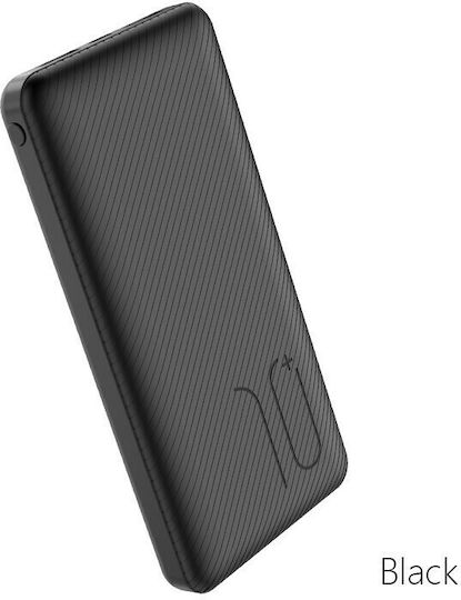 Borofone BT28 Power Bank 10000mAh 10W with 2 USB-A Ports Black