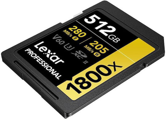 Lexar Professional 1800X SDXC 512GB Class 10 U3 UHS-II view 2