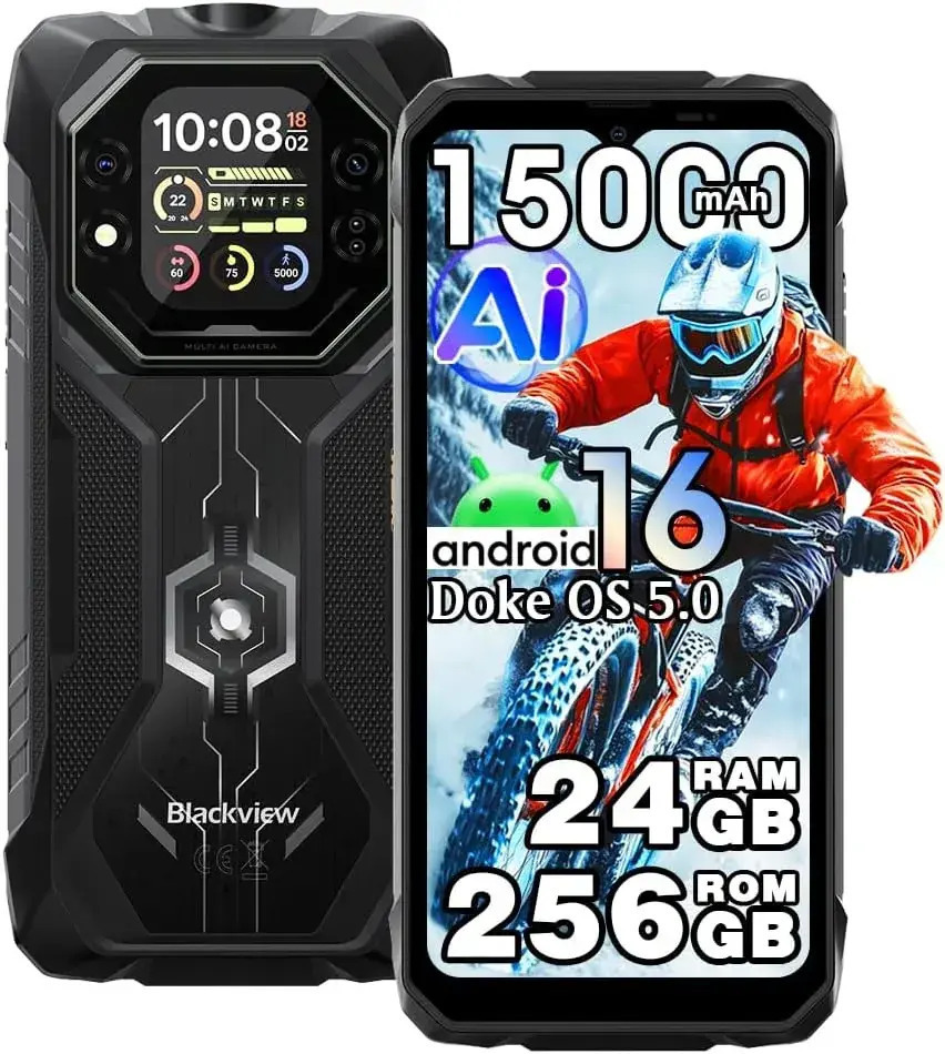 BlackView Rock 1 Dual SIM (8/256GB) Rugged Smartphone Black vista 2