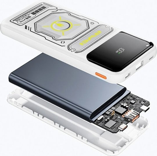 Awei P77K Power Bank 12000mAh 22.5W with 2 USB-A Ports Black vue 2