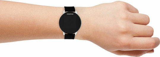 Oozoo Q00113 Stainless Steel 43mm Smartwatch with Heart Rate Monitor (Black) view 4