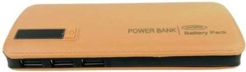 Power Bank 30000mAh with 3 USB-A Ports Beige view 5