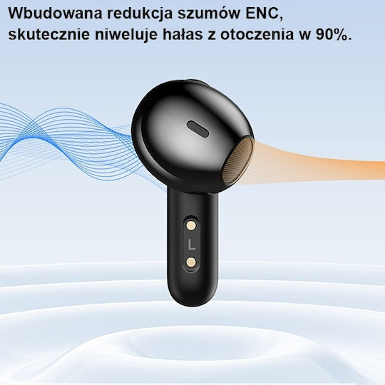 Awei T66 In-ear Bluetooth Handsfree Earphones with Sweat Resistance and Charging Case Black vue 4