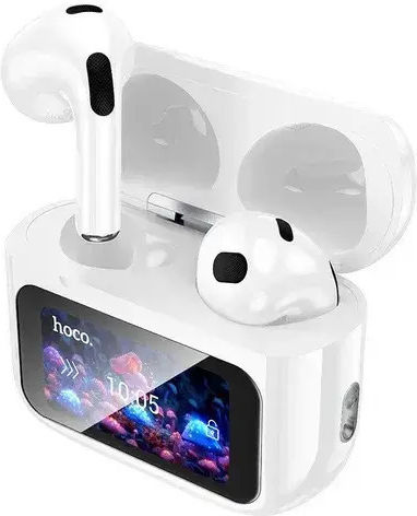 Hoco EW81 Earbud Bluetooth Handsfree Earphones with Sweat Resistance and Charging Case Transparent view 3