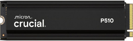Crucial P510 Gen5 SSD 1TB M.2 Type with PCI Express 5.0 Connection and Heatsink CT1000P510SSD5