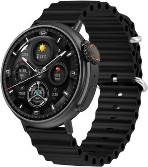 Ultra Sphere Smartwatch with Heart Rate Monitor (Black) vista 2
