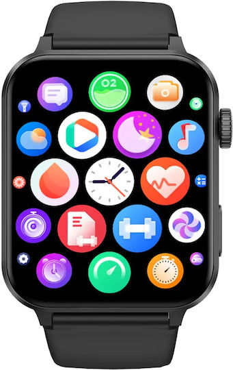 BlackView R30 Pro Smartwatch with Heart Rate Monitor (Black) view 2