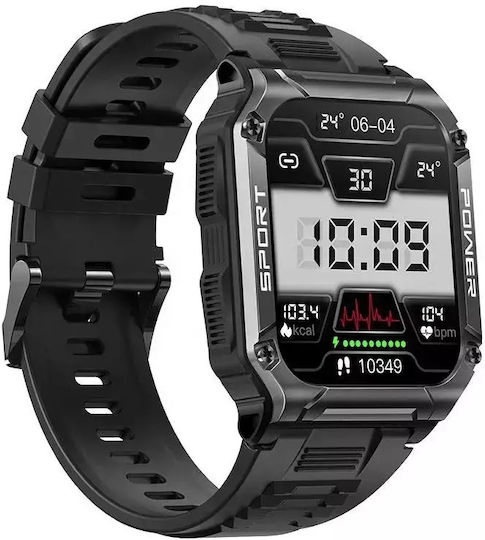 Nubi NX6 Smartwatch with Heart Rate Monitor (Black) view 5