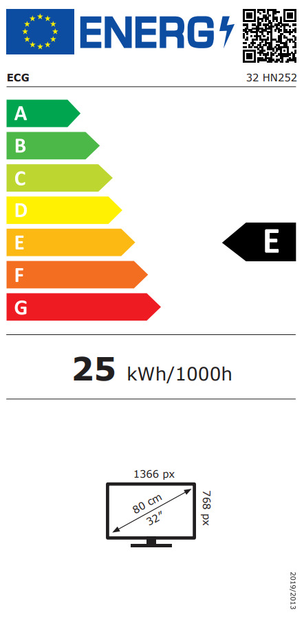 ECG TV 32" HD Ready LED 32HN252 (2025) view 3