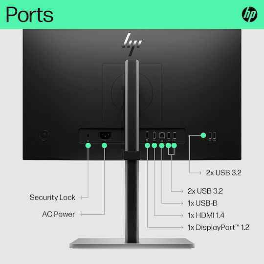 HP E22 G5 IPS Monitor 21.5" FHD 1920x1080 with Response Time 5ms GTG view 4