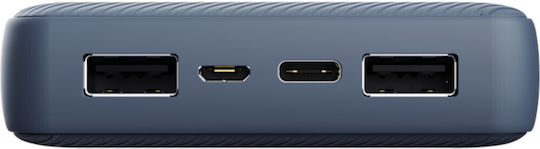 Trust Primo Eco Power Bank 20000mAh with 2 USB-A Ports and USB-C Port Blue view 3