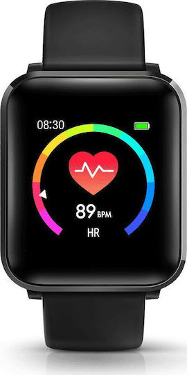 BlitzWolf BW-HL1 Waterproof Smartwatch with Heart Rate Monitor (Black) vue 2