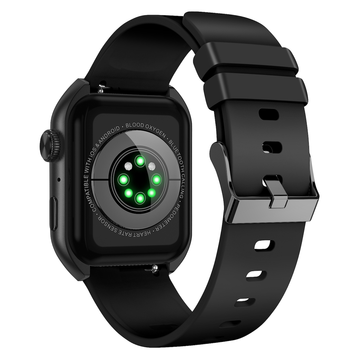 Akashi Connected 42mm Smartwatch with Heart Rate Monitor (Black) view 5