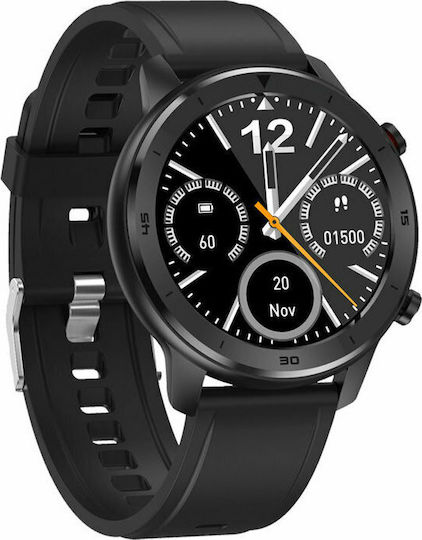 DAS.4 SQ12 Smartwatch with Heart Rate Monitor (Black Rubber) view 3