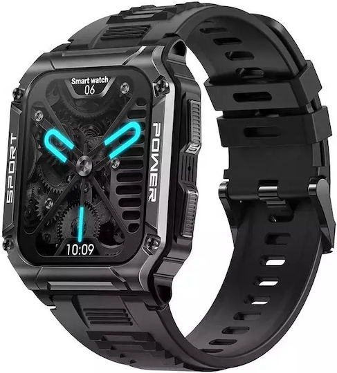 Nubi NX6 Smartwatch with Heart Rate Monitor (Black)