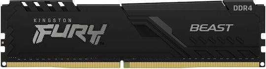 Kingston FURY Beast DDR4 64GB RAM with 4x16GB Modules and Speed 3200 for Desktop KF432C16BB1K4/64 vue 4