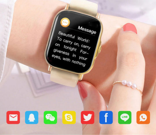 BeFIT Smartwatch with Heart Rate Monitor (Beige) view 3