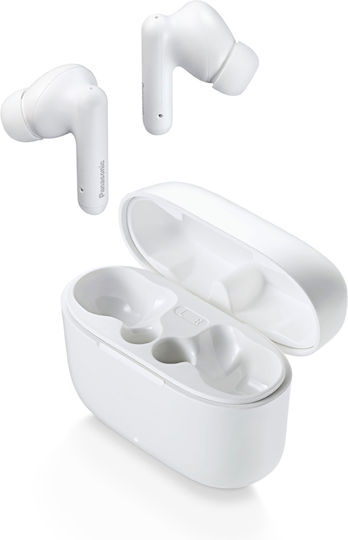 Panasonic B110W In-ear Bluetooth Handsfree Earphones with Sweat Resistance and Charging Case White vue 3