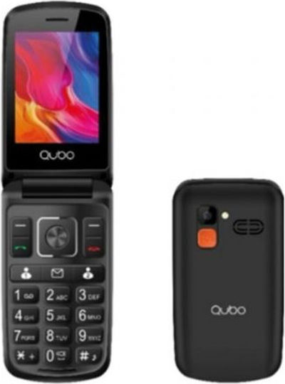 Qubo P-210NWBKC Dual SIM Mobile with Large Buttons Black view 1