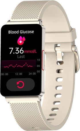 Ep08 1.57 Inch Color Screen Smart Watch Support Blood Sugar Monitoring Heart Rate Monitoring Blood Pressure Monitoring Gold view 1