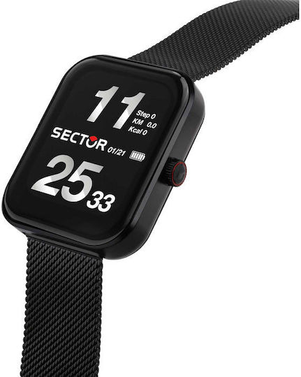 Sector S03 Pro Light Bracelet Gift Set Stainless Steel Smartwatch (Black) view 3