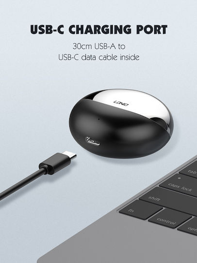 Ldnio T01 Earbud Bluetooth Handsfree Earphones with Charging Case Gold vista 5