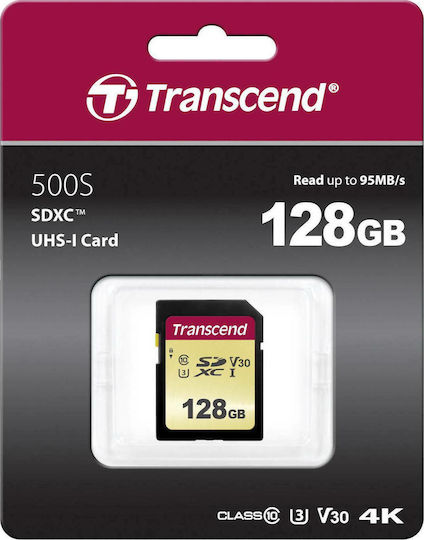 Transcend 500S SDXC 128GB Class 10 U3 V30 UHS-I view 2