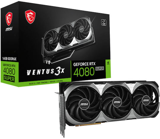 MSI GeForce RTX 4080 Super 16GB GDDR6X Ventus 3X OC Graphics Card view 1