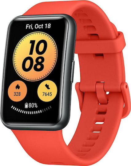 Huawei Watch Fit new Waterproof with Heart Rate Monitor (Pomelo Red) view 3