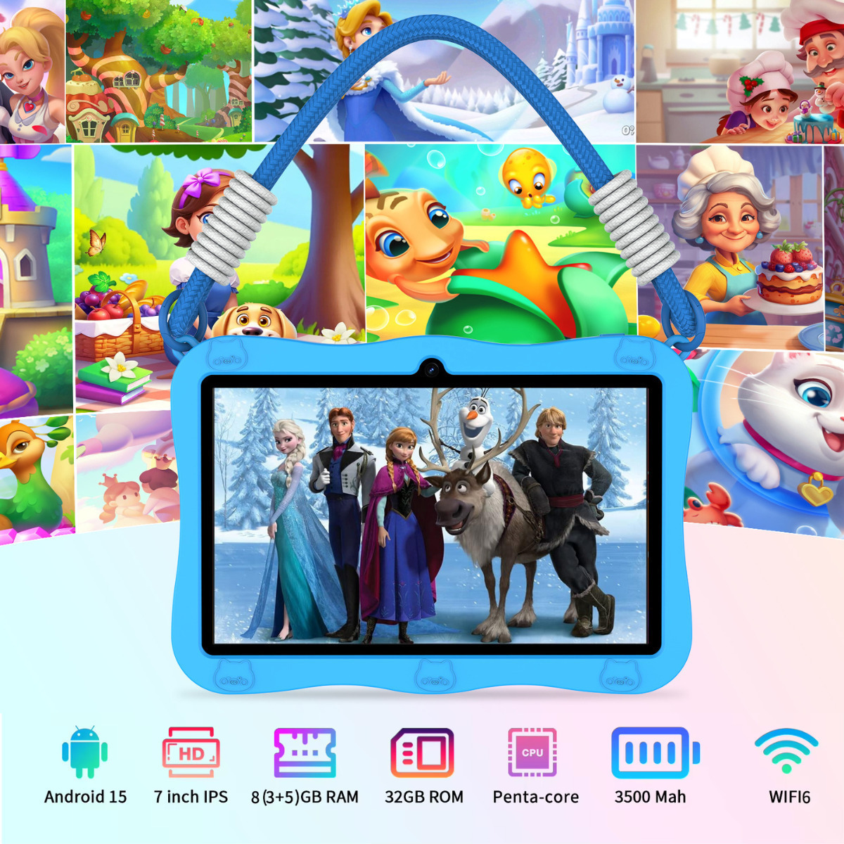 7" Tablet (3GB/32GB) Blue view 3
