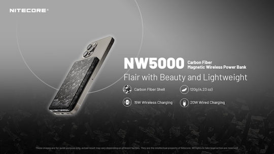 NiteCore NW5000 Power Bank 5000mAh 15W Power Delivery Gray view 8