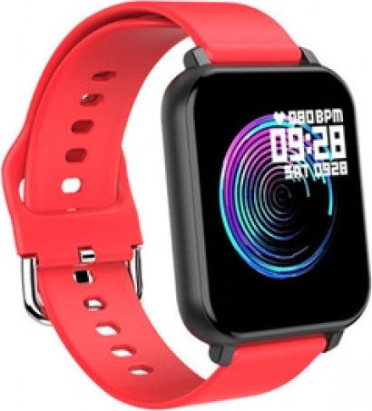 T82 Smartwatch with Heart Rate Monitor (Red) vue 8