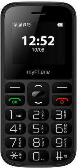 MyPhone Halo A Single SIM Mobile with Large Buttons Black view 1