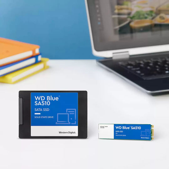 Western Digital Blue SA510 SSD 500GB M.2 Type with SATA III Connection WDS500G3B0B vue 7