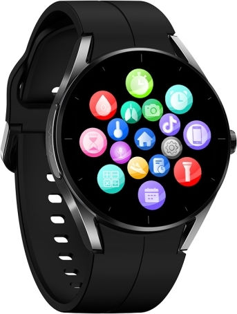 Ks05 1.32 Inch Ip67 Waterproof Color Screen Smart Watch Support Blood Oxygen Blood Glucose Blood Lipid Monitoring Black view 1