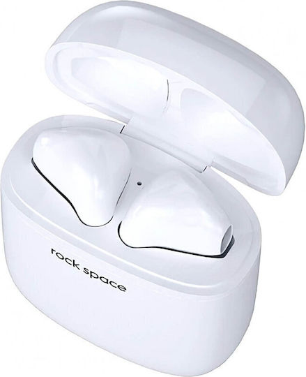 Rock EB100 In-ear Bluetooth Handsfree Earphones with Charging Case White view 2