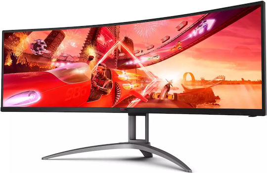 AOC Agon AG493UCX2 Ultrawide VA HDR Curved Gaming Monitor 48.8" 5120x1440 165Hz with Response Time 4ms GTG view 2